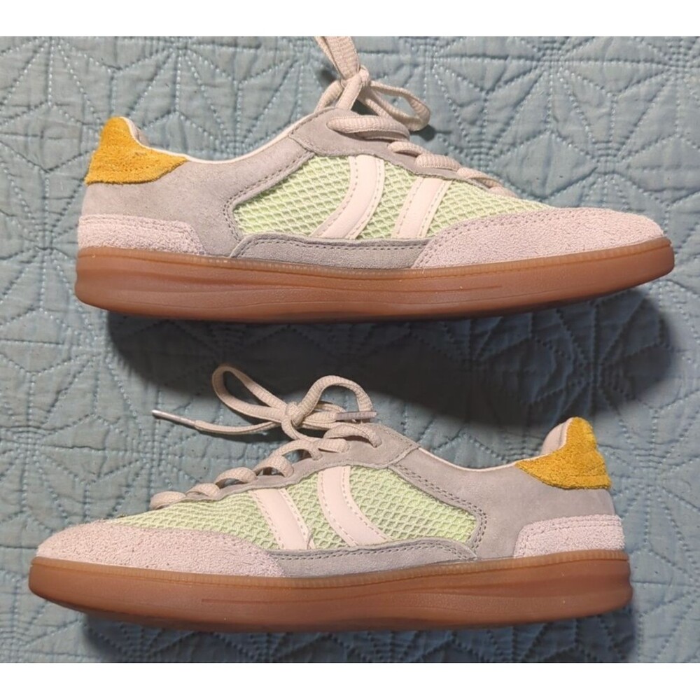 Coolway Baresi Sneakers Free People Light Green Grey Women’s Sz 6 Retro Soccer - Picture 11 of 12